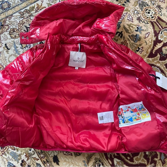 Moncler Red Boys Coat - Picture 8 of 13
